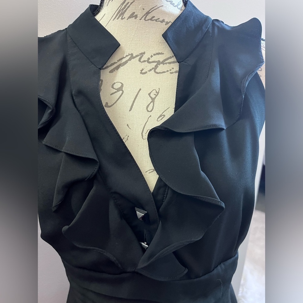 Gianni Bini Black Ruffle Dress - Picture 2 of 8